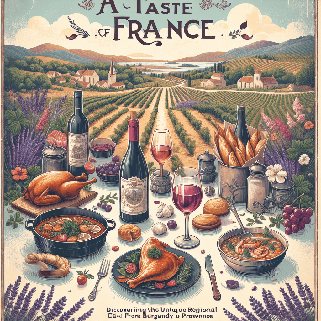 A Taste of France: Discovering the Unique Regional Cuisines from Burgundy to Provence